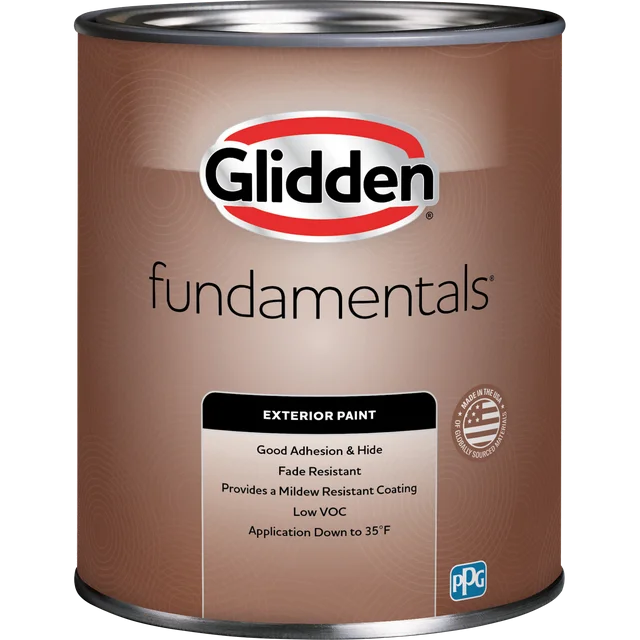 Glidden Fundamentals Exterior Paint Tintable Base / , Satin, 1 Quart