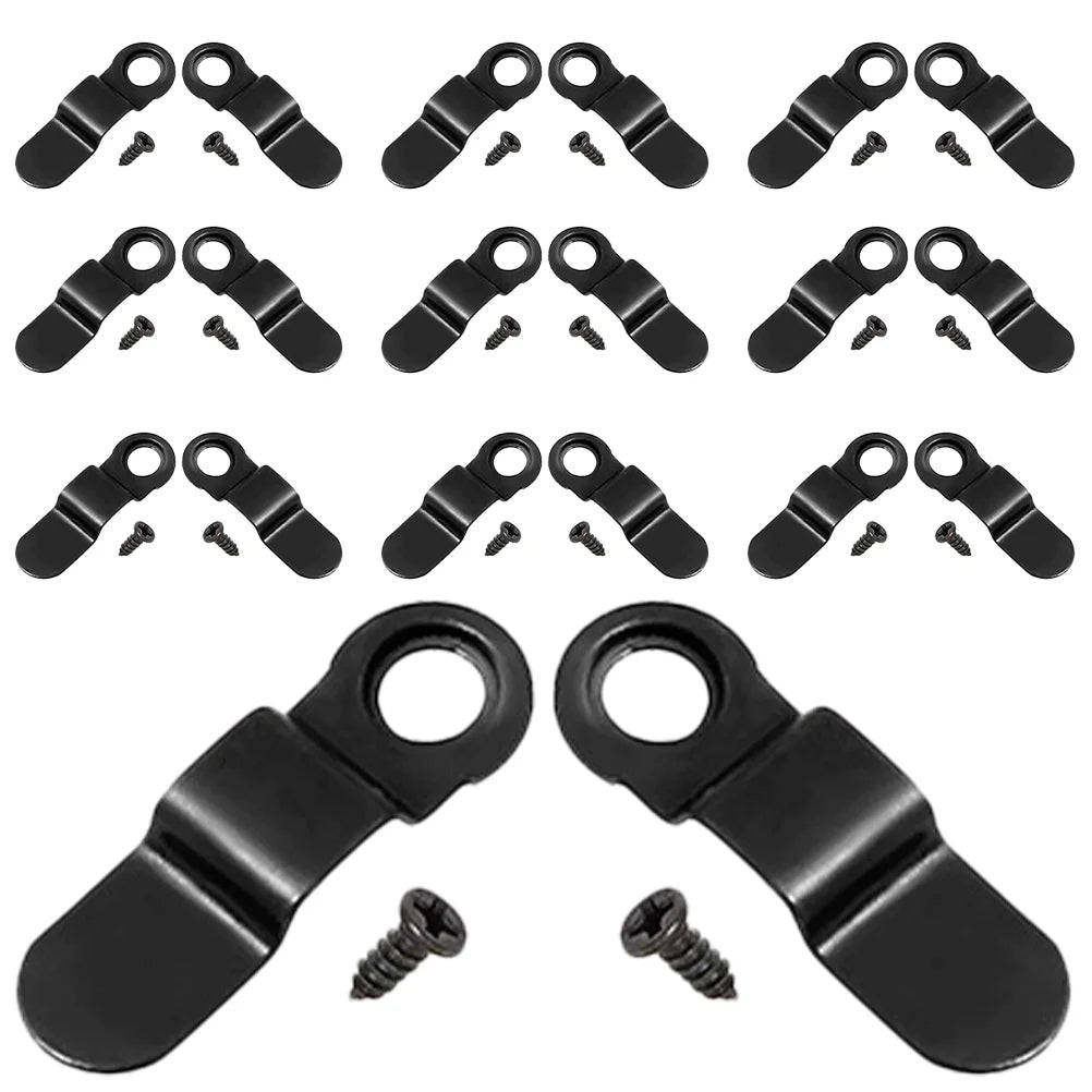 100pcs Photo Frames Turn Buttons Picture Frame Iron Parts Hanging Pictures Frames Backing Clips