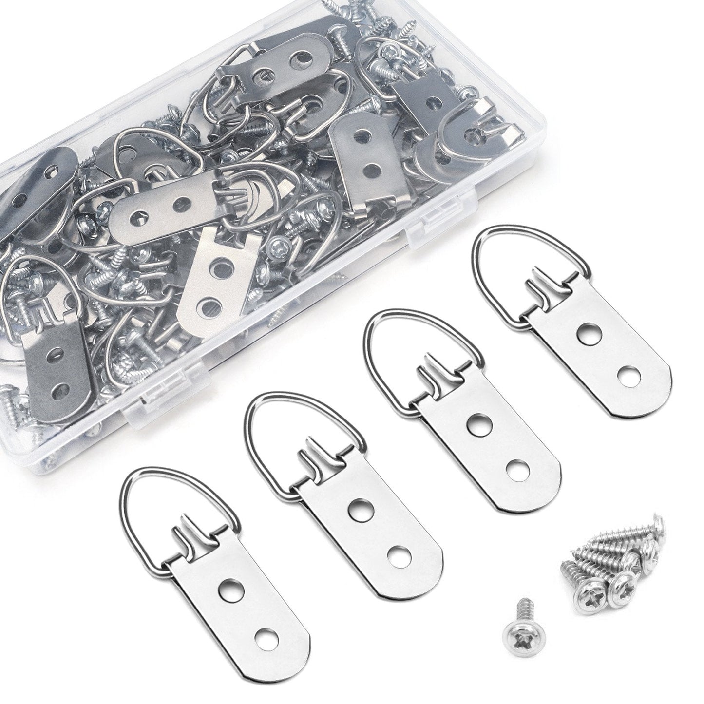 LELE LIFE 35 Pack D Ring Picture Hangers with Screws