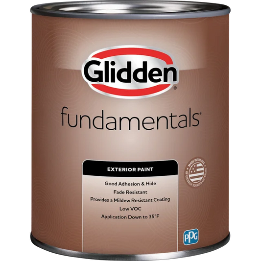 Glidden Fundamentals Exterior Paint Tintable Base / , Satin, 1 Quart