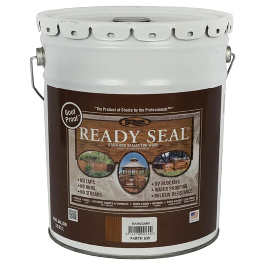 Ready Seal 530 Mahogany Exterior Wood Stain and Sealer, 5 Gallon