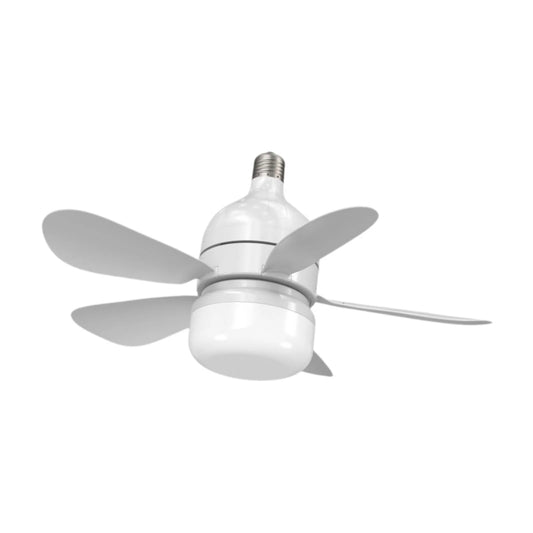 Ceiling Fan with Light E27 Socket Fan Light Modern Mute 3 Colors Ceiling Fan Light Dimmable for Kitchen, Dining Room, Office
